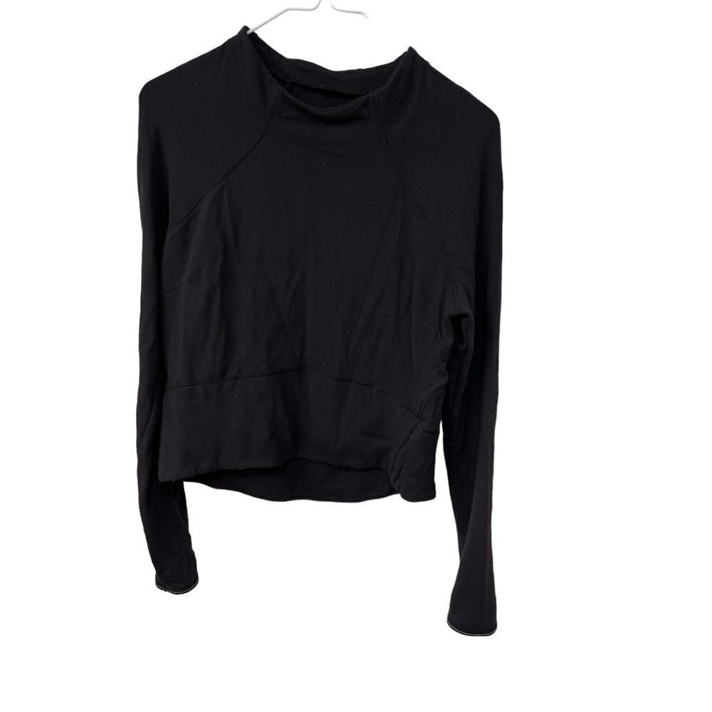 Lululemon Athletica Long Sleeve Crew Neck Sweater Top Soft Thumb Holes Women’s 8